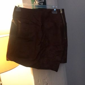 Faux leather skirt